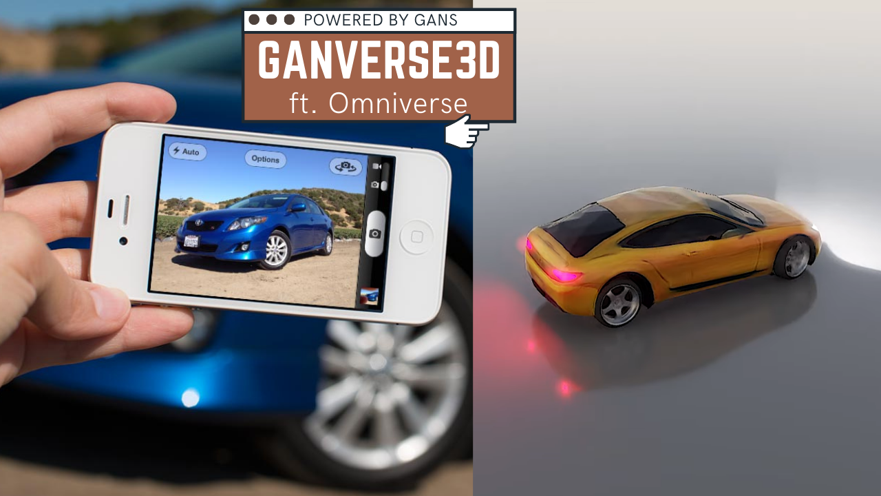 Create 3D Models from Images! GANverse3D & NVIDIA Omniverse