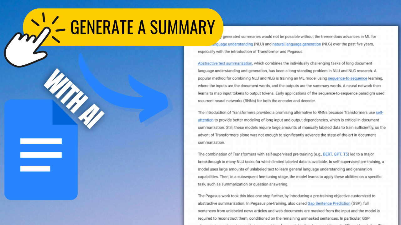 An AI that Automatically Summarizes your Documents