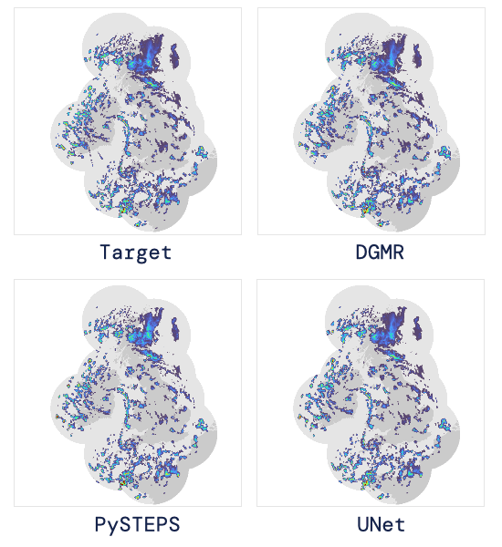 Exemple visuel tiré de DeepMind utilise l’IA pour produire des prévisions météorologiques plus précises