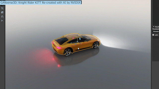 Exemple visuel tiré de Créez des modèles 3D à partir d’images! GANverse3D et NVIDIA Omniverse