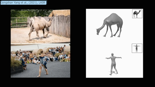 Exemple visuel de l’article « Reconstruction 3D articulée à partir de vidéos »