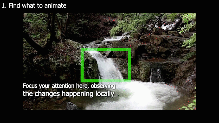 Exemple visuel tiré de Créer des vidéos animées réalistes en boucle à partir de photos