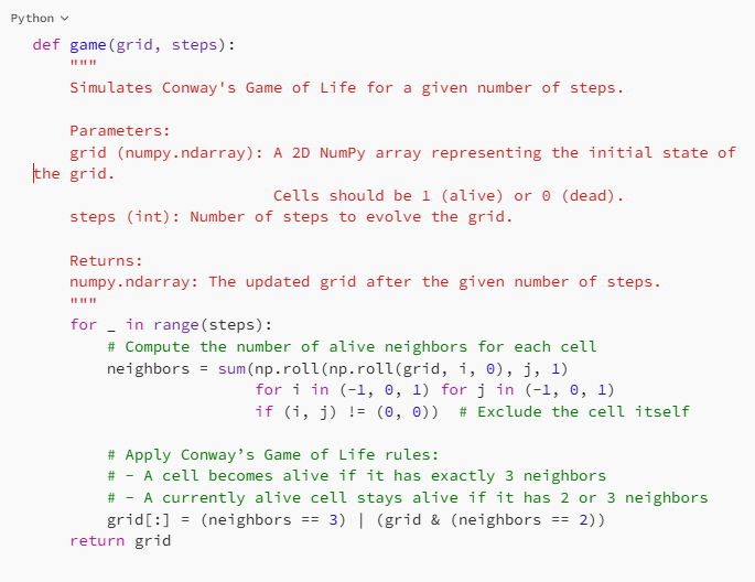 Exemple visuel tiré de Les bases de Python et les concepts d’informatique